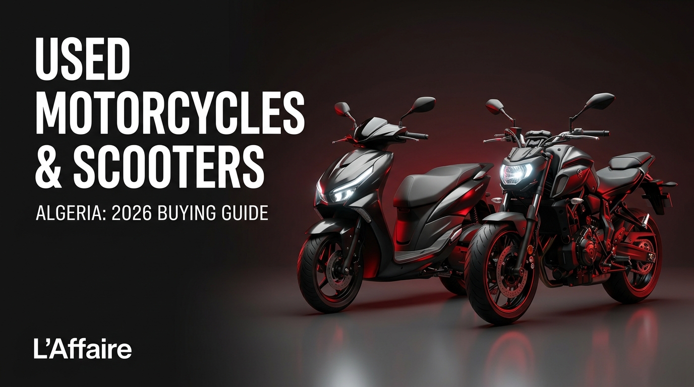 Used motorcycles and scooters buying and inspection guide in Algeria 2026