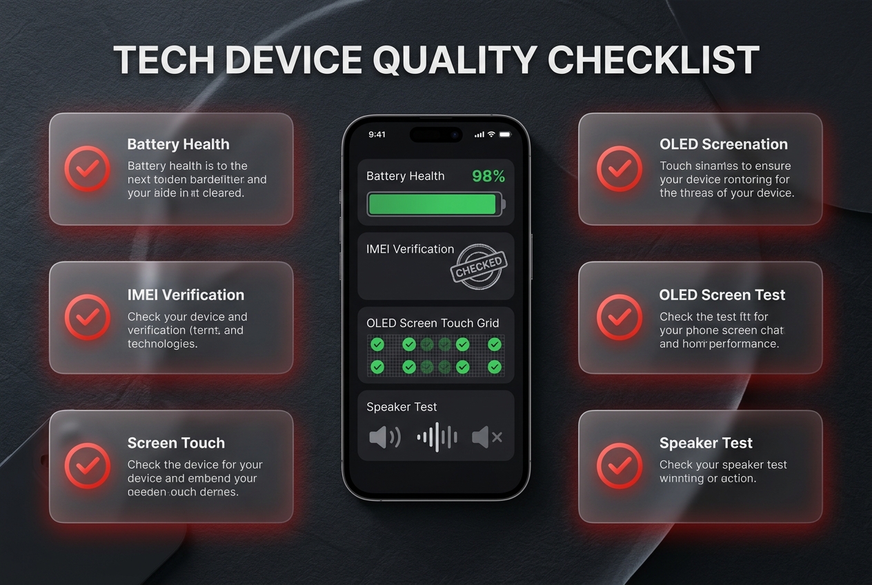 Inspection checklist for buying a used smartphone in Algeria