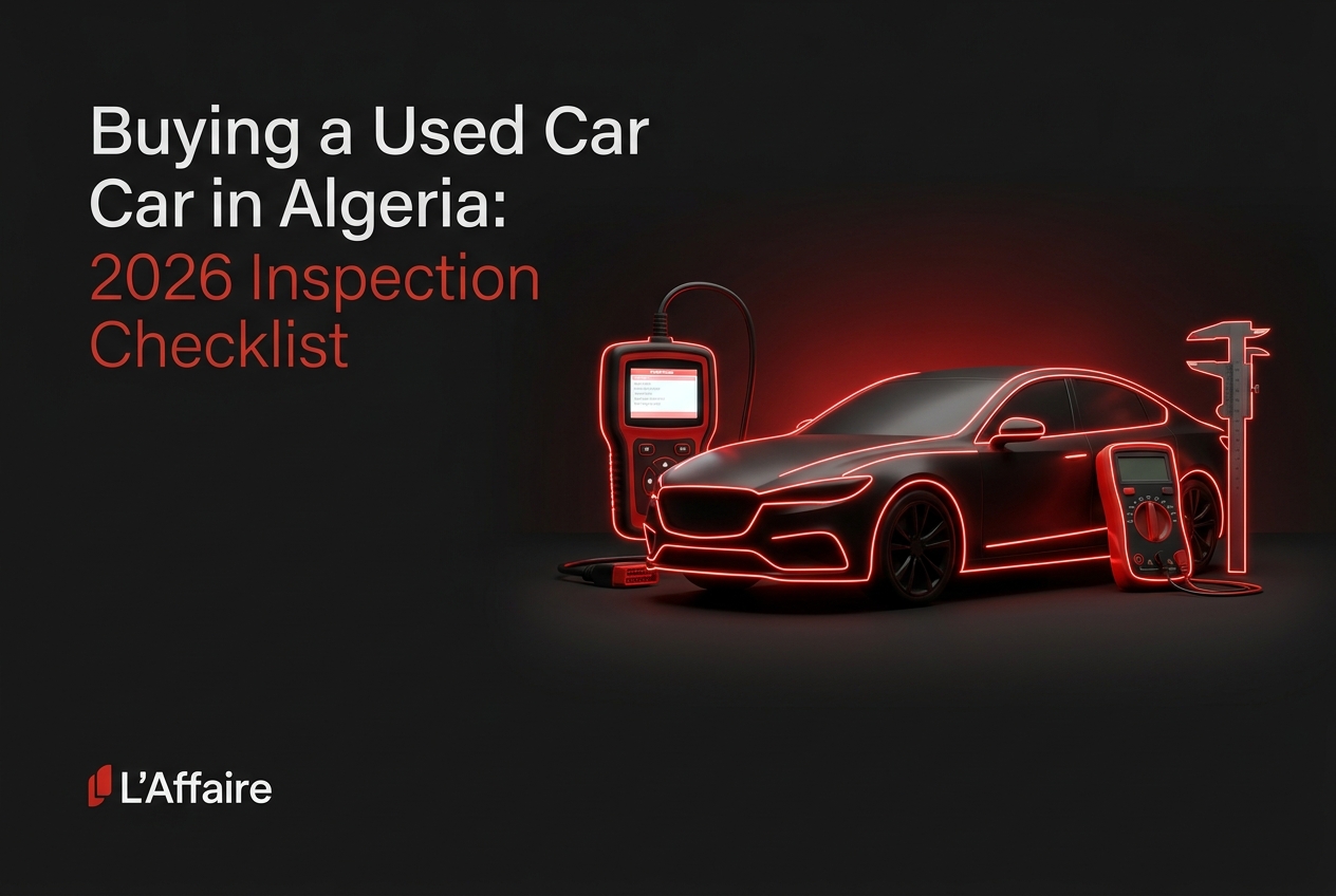 Inspection checklist and diagnostic guide for buying a used car in Algeria 2026
