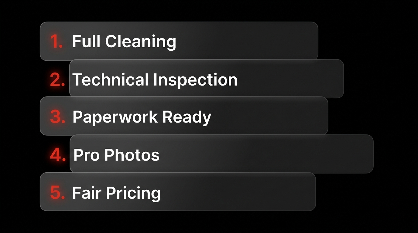 5-Step Checklist to Prepare Your Vehicle for Sale