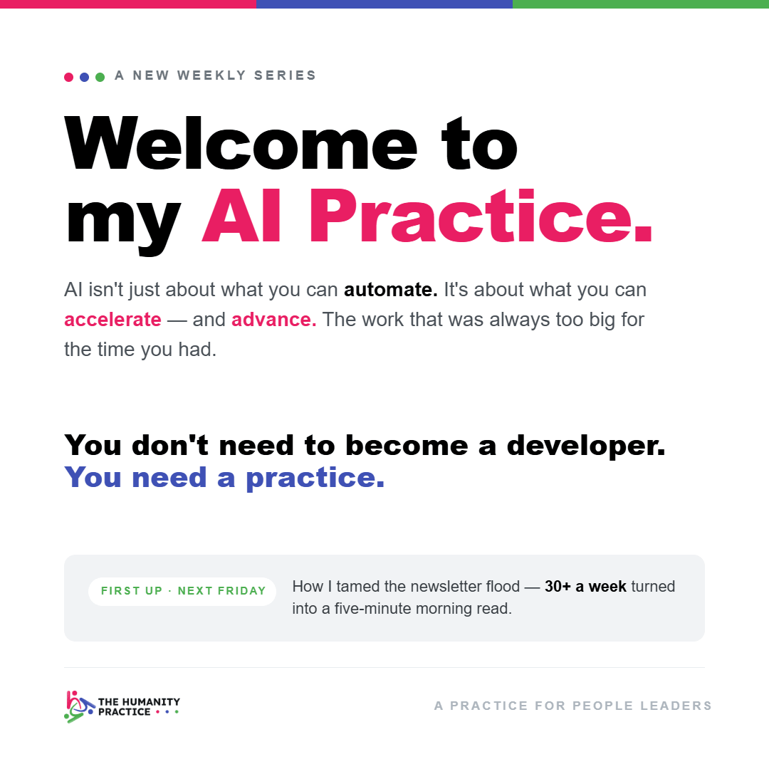 Welcome to my AI Practice — a new weekly series