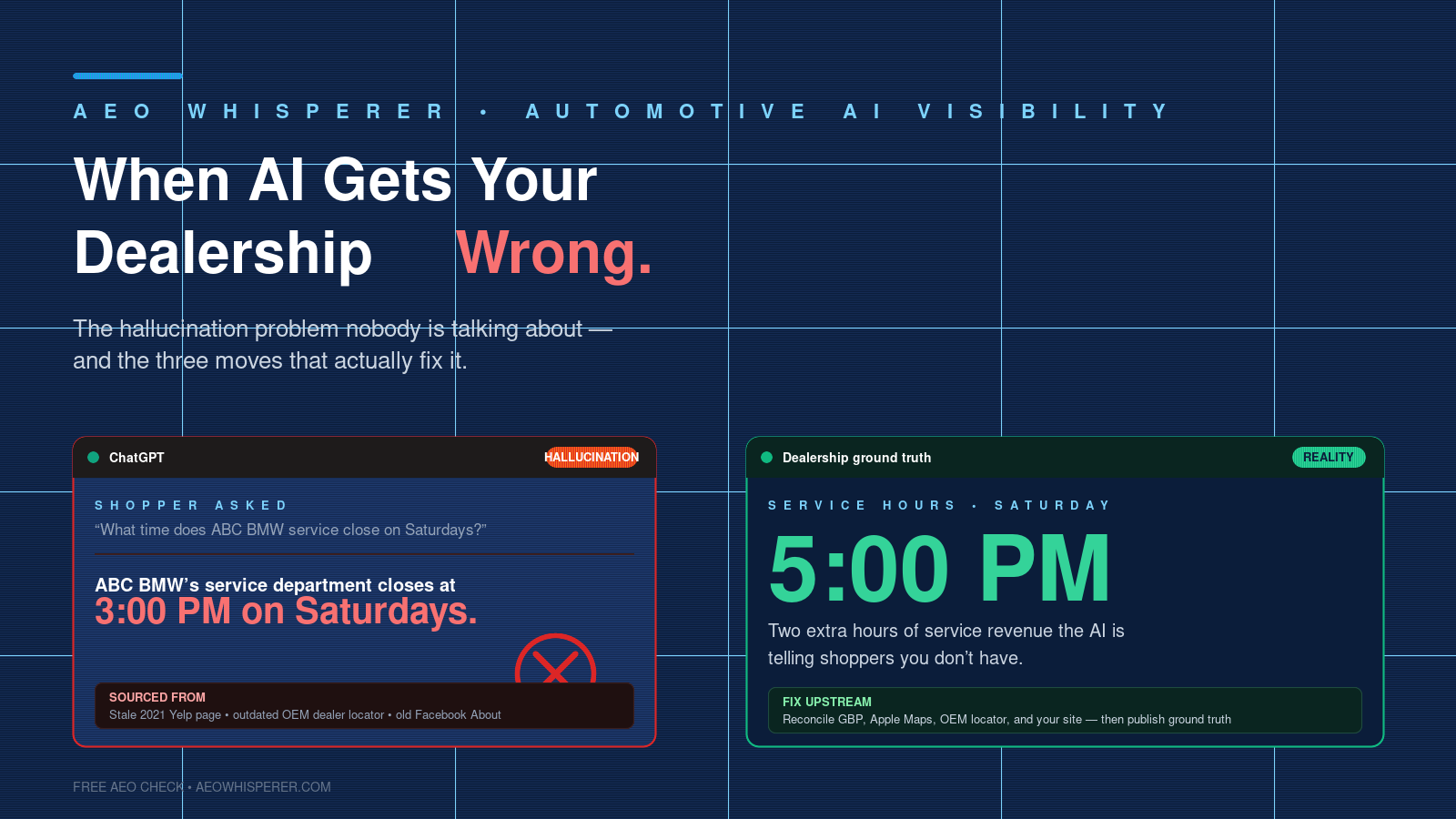 When AI Gets Your Dealership Wrong: The Hallucination Problem Nobody Is Talking About