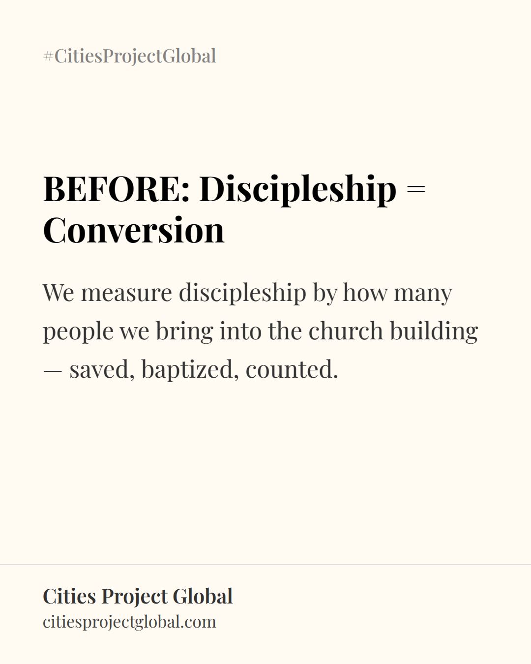 Every Christian leader is at a different place in their spiritual journey
