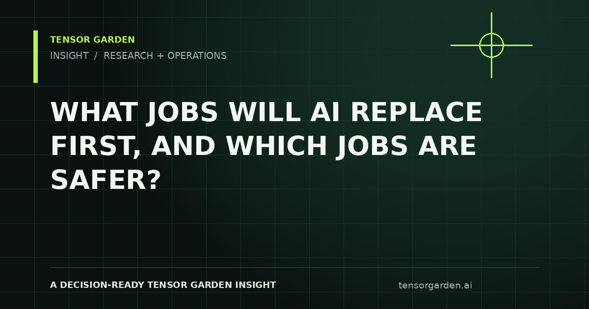 Tensor Garden Insight: What Jobs Will AI Replace First, and Which Jobs Are Safer?