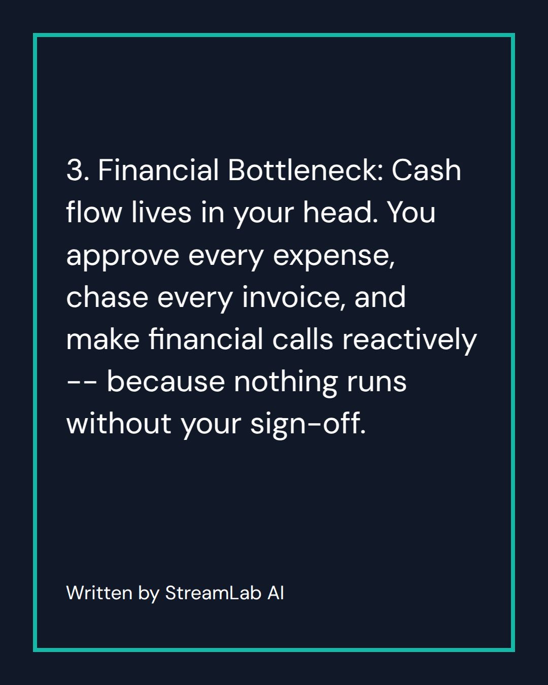 Financial Bottleneck — Slide 4