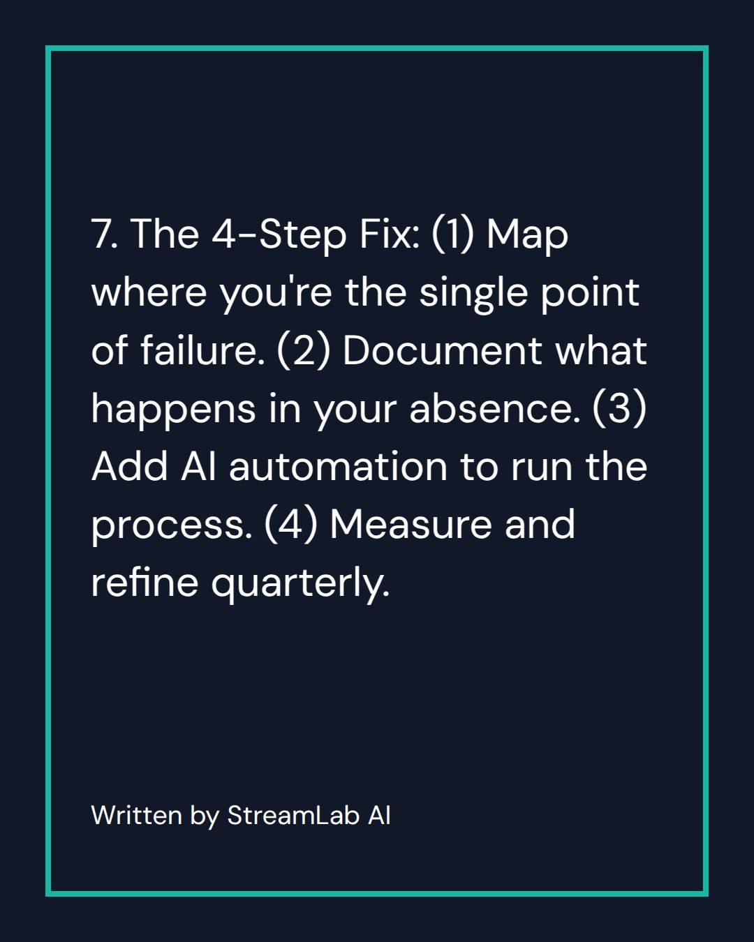 The 4-Step Fix — Slide 8